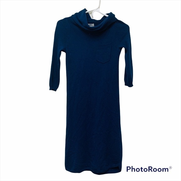 Wallace Navy BLue Cowl Neck Sweater Dress - Picture 1 of 11